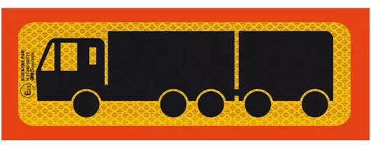 Αντανακλαστική Πινακίδα 3M Αλουμινίου Φορτηγό Συρόμενο 50x20cm