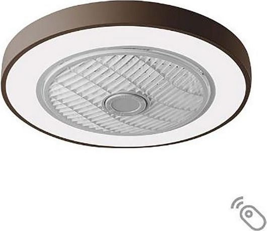 Ανεμιστήρας Οροφής Lineme Marin 02-00166 50cm με Φως & Τηλεχειριστήριο Καφέ