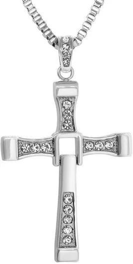 Σταυρός CHM0011 από Ανοξείδωτο Ατσάλι Fast & Furious με Αλυσίδα