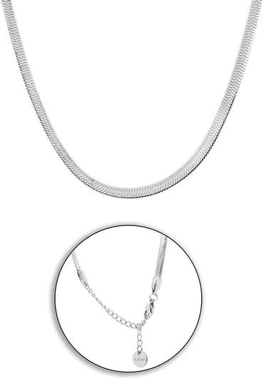 Αλυσίδα Λαιμού Ατσάλινη Φίδι 40cm Ασημί