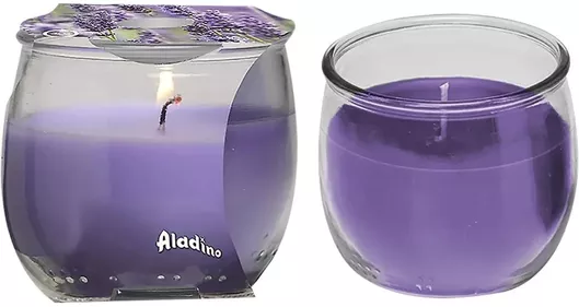 Κερί Candil Αρωματικό σε Βάζο Aladino Λεβάντα 120gr