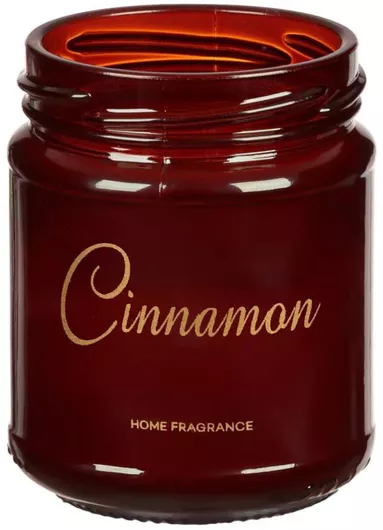 Κερί Άρωμα Κανέλα 5.5x7.5cm σε Βαζάκι Κόκκινο