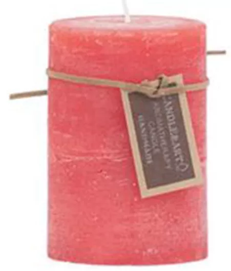 Κερί 7x7x10cm Κόκκινο