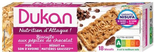 Μπισκότα Βρώμης DUKAN με Κομμάτια Σοκολάτας 225g