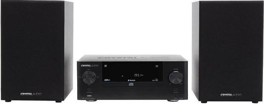 Ηχοσύστημα Crystal Audio HBT-3 2.0 50W με CD / Digital Media Player & Bluetooth Μαύρο