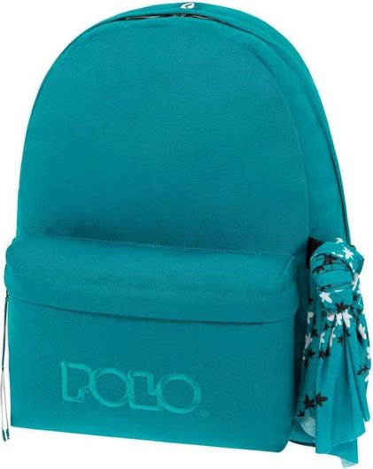 Σχολική Τσάντα Πλάτης Γυμνασίου / Λυκείου Polo Original Scar Θαλασσί