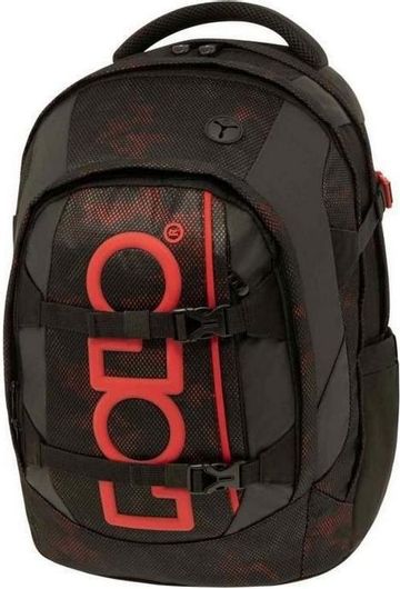 Σχολική Τσάντα Πλάτης Γυμνασίου / Λυκείου Polo Cryptic Red Camo Κόκκινο