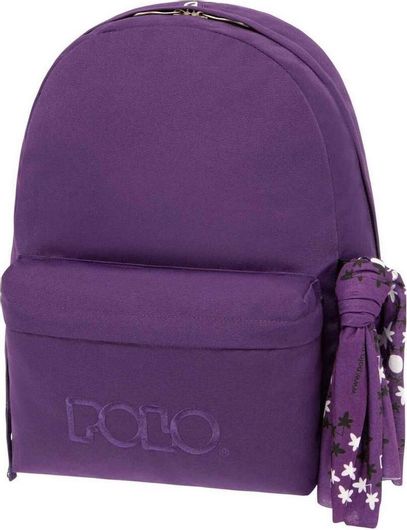 Σχολική Τσάντα Πλάτης Γυμνασίου / Λυκείου Polo Original Scarf Μοβ