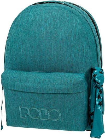 Σχολική Τσάντα Πλάτης Γυμνασίου / Λυκείου Polo Original Double Scarf Μπλε