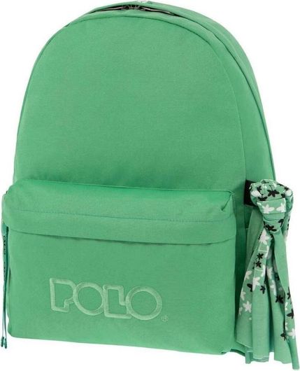 Σχολική Τσάντα Πλάτης Γυμνασίου / Λυκείου Polo Original Scarf Μέντα