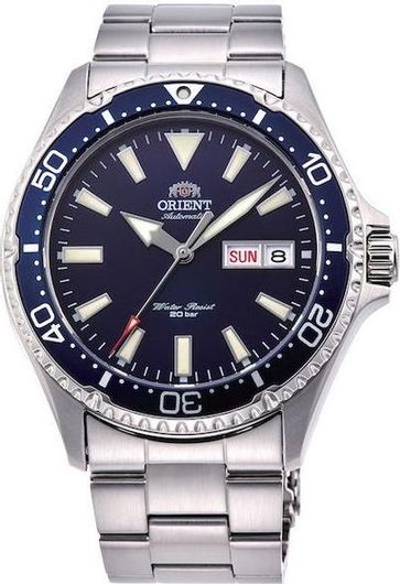 Ανδρικό Ρολόι Orient Αυτόματο με Ασημί Μεταλλικό Μπρασελέ