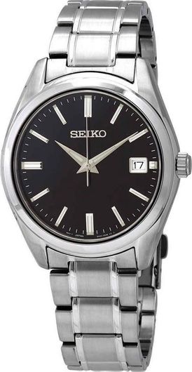 Ανδρικό Ρολόι Seiko SUR311P1 Μπαταρίας με Ασημί Μεταλλικό Μπρασελέ