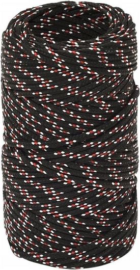 Σχοινί vidaXL Πλεκτό 2mm 250m από Πολυπροπυλένιο Μαύρο