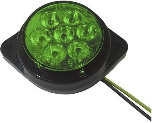 Φως Όγκου Φορτηγού GloboStar 115413 FLAT BULLET LED 7 SMD DC 24V IP66 Πράσινο