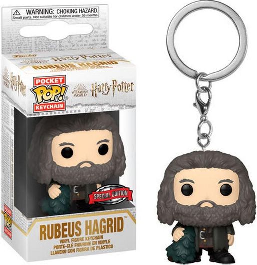 Funko Pocket Pop! Keychain Movies: Harry Potter - Rubeus Hagrid Holiday HolidaySpecial Edition