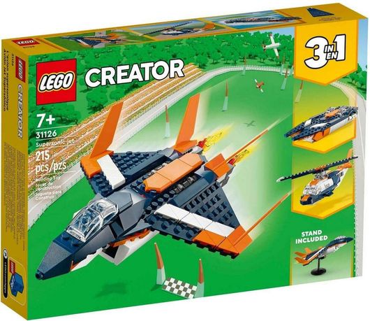 Lego Creator 3-in-1: Supersonic Jet για 7+ ετών