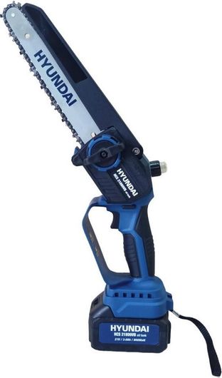 Hyundai Κλαδευτικό Αλυσοπρίονο Μπαταρίας 2x3Ah Brushless 21V 1.9kg με Λάμα Carving 20.3cm