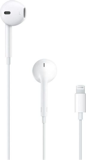 Handsfree Ακουστικά Apple EarPods Earbuds με Βύσμα Lightning Λευκό