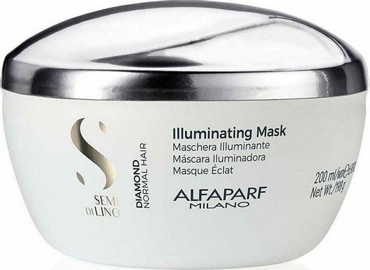 Μάσκα Μαλλιών Alfaparf Milano Semi Di Lino Diamond Illuminating για Λάμψη 200ml