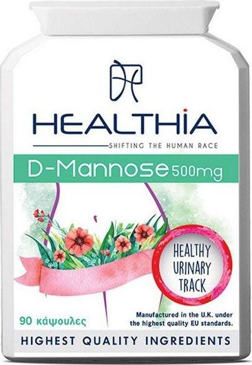 Healthia D-Mannose 500mg 90 Κάψουλες