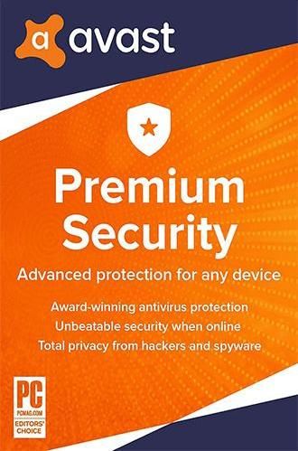 Internet Security Avast! Premium Security για 5 Συσκευές και 1 Έτος Χρήσης (Ηλεκτρονική Άδεια)
