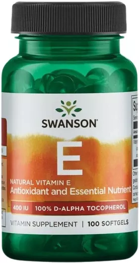 Swanson Vitamin E Βιταμίνη για τo Δέρμα & Αντιοξειδωτική δράση 400iu 100 μαλακές κάψουλες