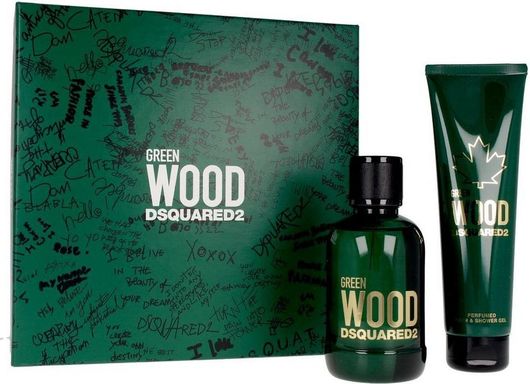 Σετ Dsquared2 Wood Pour Homme Green Eau de Toilette 100ml / Bath / Shower Gel 150ml