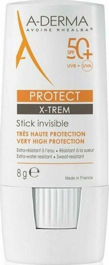 Αντηλιακό Προσώπου A-Derma Protect X-tream Invisible Stick SPF50 8gr