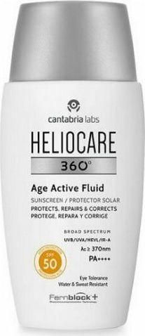 Heliocare 360 Age Active Fluid Αντηλιακή Κρέμα Προσώπου SPF50 50ml
