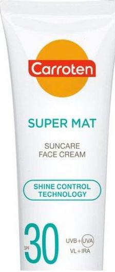 Αντηλιακή Κρέμα Προσώπου Carroten Super Mat Shine Control Technology SPF30 50ml