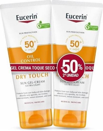Eucerin Sun Protection Oil Control Dry Touch Αδιάβροχο Αντηλιακό Gel για το Σώμα SPF50 100ml