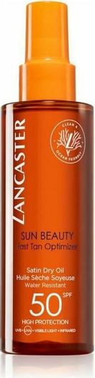 Αντηλιακό Λάδι Σώματος Lancaster Sun Beauty Fast Tan Optimizer Αδιάβροχο SPF50 σε Spray 150ml