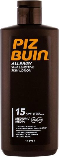 Αντηλιακή Λοσιόν Σώματος Piz Buin Allergy Αδιάβροχη SPF15 με Χρώμα 200ml