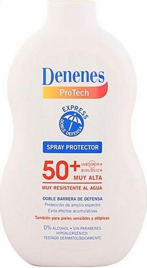 Αντηλιακή Κρέμα Σώματος Denenes Protech SPF50 σε Spray 300ml