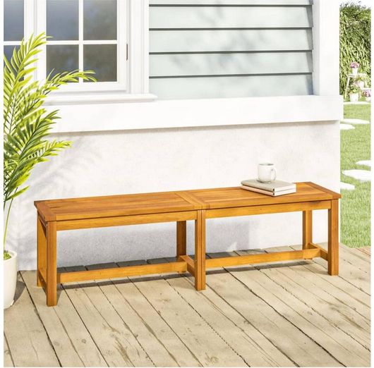 Παγκάκι Εξωτερικού Χώρου vidaXL 319420 Ξύλινο 150x35x45cm