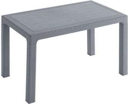 Τραπέζι Κήπου Fylliana Πλαστικό Baltic Ανθρακί 120x70x75cm