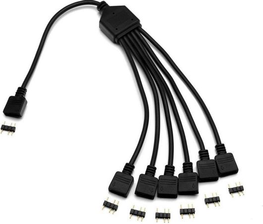LED Splitter / Extension Cable Ekwb EK-D-RGB 6-Way
