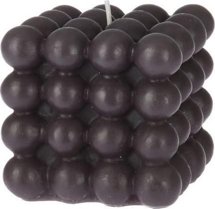 Διακοσμητικό Κερί Square 7.5x7.5cm Ανθρακί