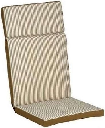 Μαξιλάρι Καρέκλας με Πλάτη Θεριανός 48x114cm Αδιάβροχο Εκρού