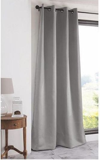 Κουρτίνα Next Black Out Coveri 140x270cm με Κρίκους Ανοιχτό Γκρι