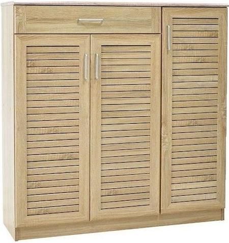 Παπουτσοθήκη Pakoworld Ξύλινη Sante Sonoma με 9 Ράφια 120x40x123cm