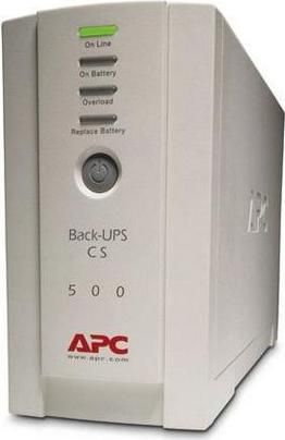 UPS APC Back-BK500EI Off-Line 500VA 300W με 3 IEC Πρίζες