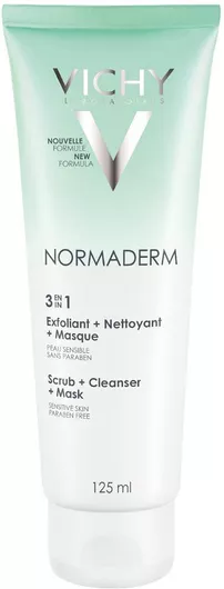 Vichy Normaderm 3 in 1 Μάσκα Προσώπου για Απολέπιση 125ml