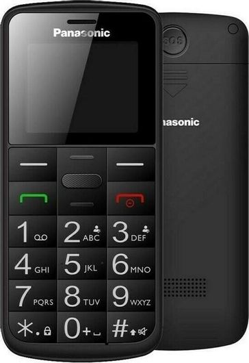 Κινητό Τηλέφωνο Panasonic KX-TU110 Dual SIM με Κουμπιά για Ηλικιωμένους Μαύρο