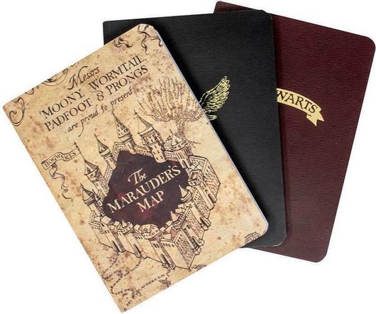 Σημειωματάρια Blue Sky Studios Harry Potter A6 Ριγέ Σετ 3τμχ
