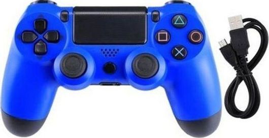 Double Motor Vibration 4 Ασύρματο Gamepad για PS4 Μπλε
