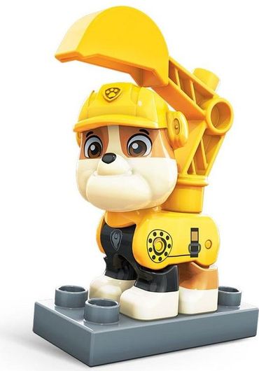 Τουβλάκια Mega Bloks Paw Patrol Κουταβάκι Rubble 3τμχ για 3+ Ετών