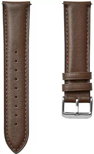 Λουράκι Ρολογιού Δερμάτινο BAND-008-BR 22mm Καφέ