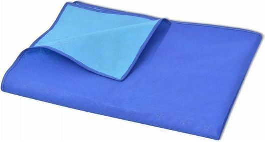 Κουβέρτα Πικ Νικ vidaXL 150x200cm Μπλε / Γαλάζιο