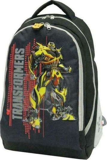 Σχολική Τσάντα Πλάτης Δημοτικού Bagtrotter Transformers Μαύρο